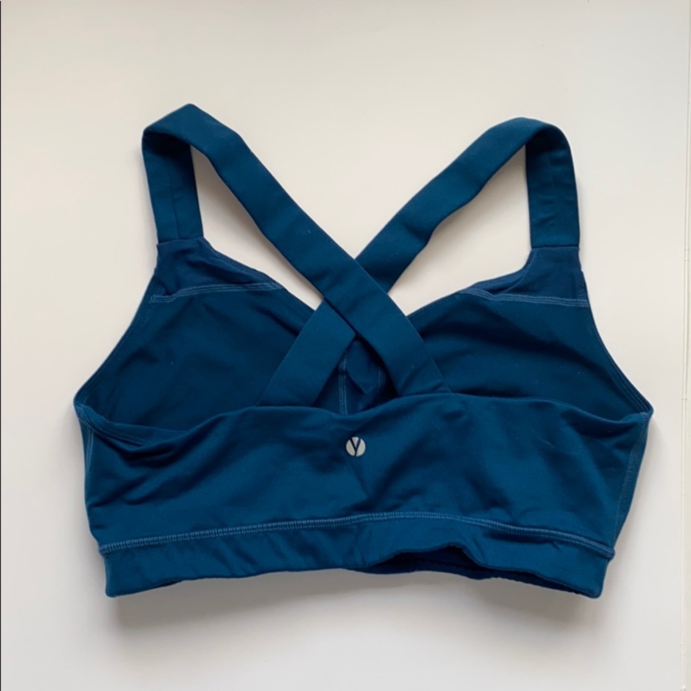 Yummie blue sports bra/crop top